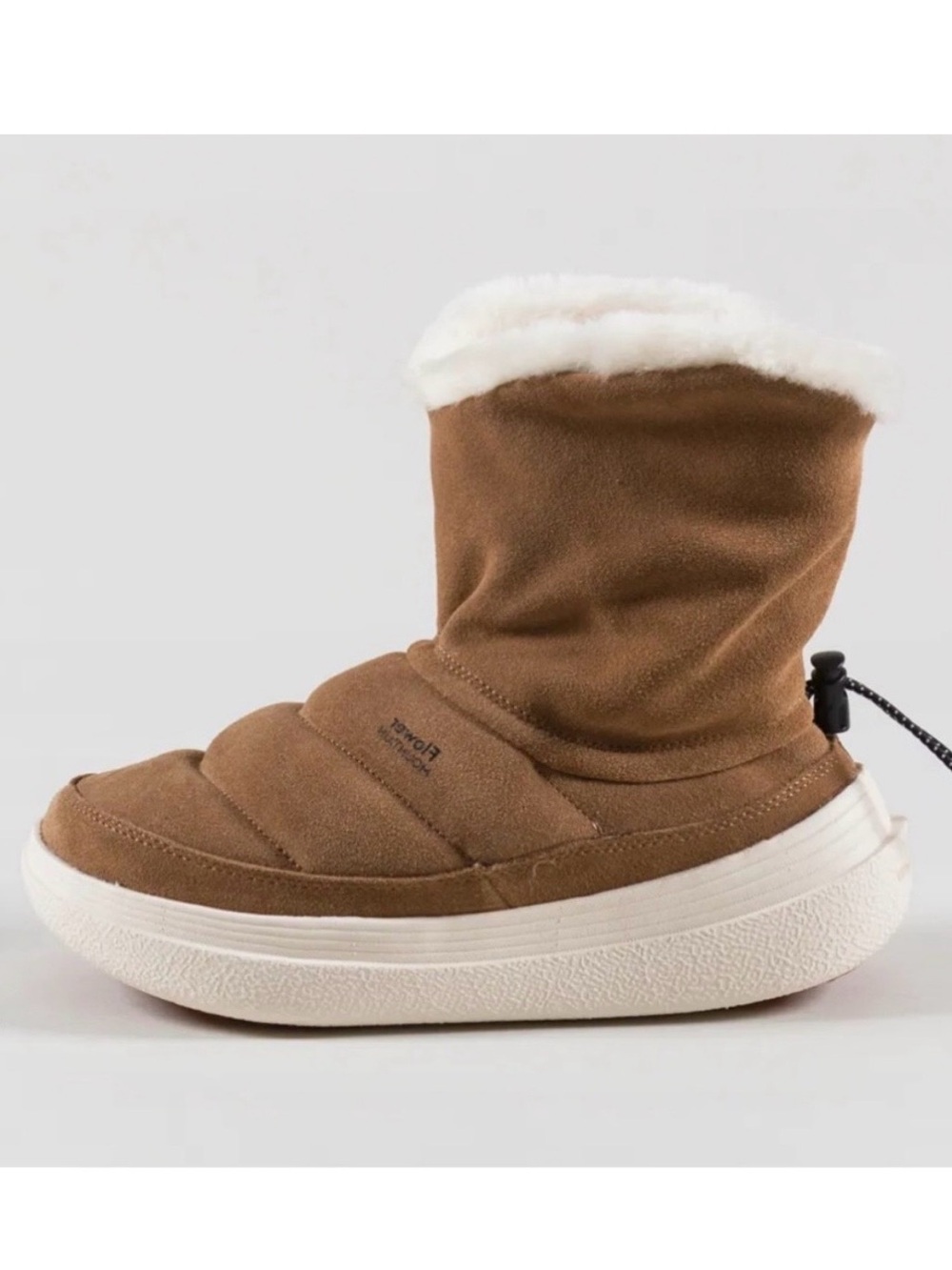 NWT Flower Mountain FAMI MID WOMAN Leather and wool ankle boots - Brown - Picture 6 of 16